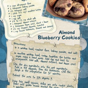 Almond Blueberry Cookies
