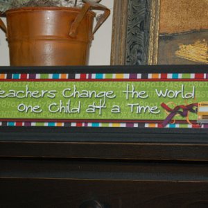 teacher appreciation plaque