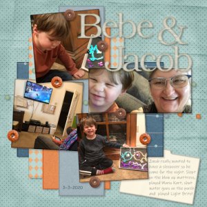 Bebe and Jacob Sleepover