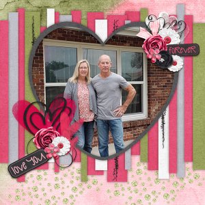 Love Stripes Template #2-Miss Fish