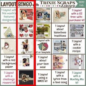 February Layout Bingo