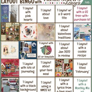 Layout Bingo Card