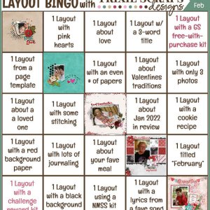 February Layout Bingo