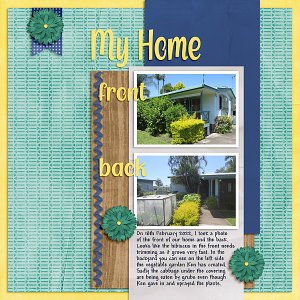 My Home Font and Back