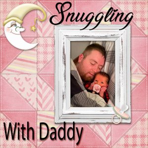 Snuggling with Daddy