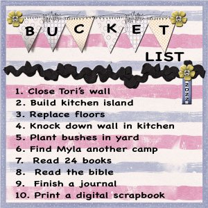 2022 Bucket List