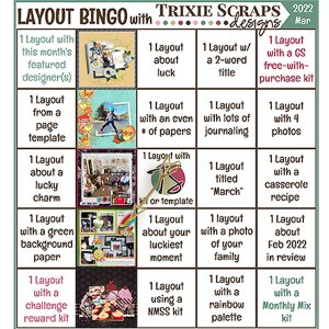 March layout bingo