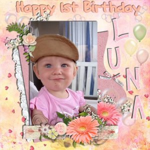 2022 Happy 1st Birthday Luna