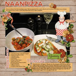 Naan pizza