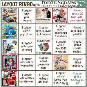 2022 March Bingo Card