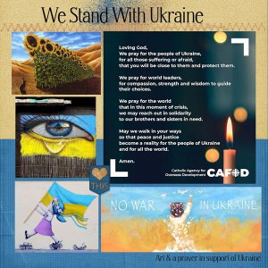 3/2022 Font Challenge - We Stand With Ukraine