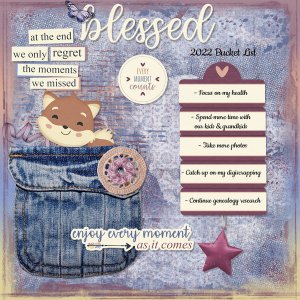 3/2022 Journaling Challenge - Bucket List