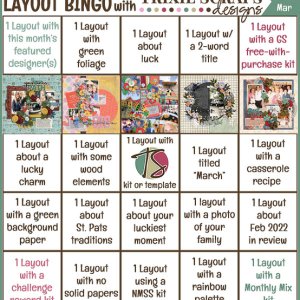 March 2022 Layout Bingo