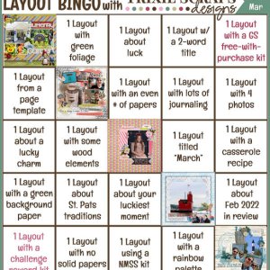 Mary's March Bingo Card