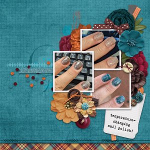 Temperature-changing nail polish