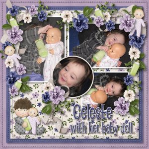 Celeste with her doll