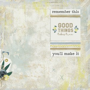 You will make it