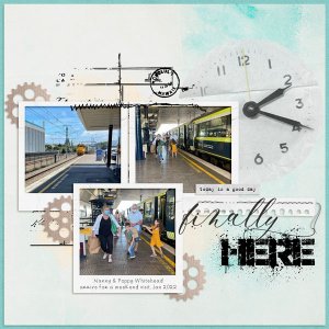 Waiting for the train