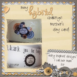 May Hybrid Challenge: Mother's Day card!