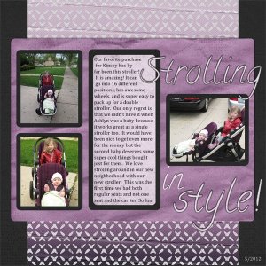 Purple Stroller