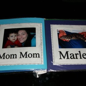 Ziploc book - Jesse's Family - page 3,4