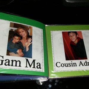 Ziploc book - Jesse's Family - page 7,8