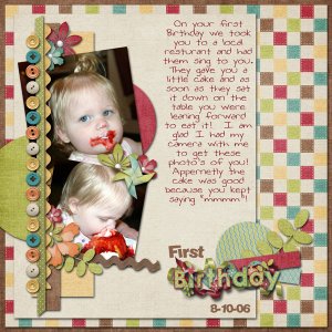First Birthday