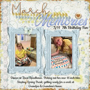3/2022 My Memories Challenge