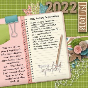 2022 Bucket List