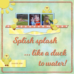 Splish splash ...