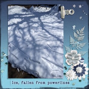 Ice from Power Lines - March 2022