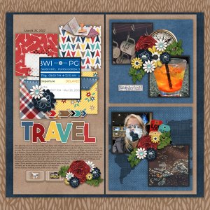 Travelers Notebook 8 Template #2-Miss Fish
