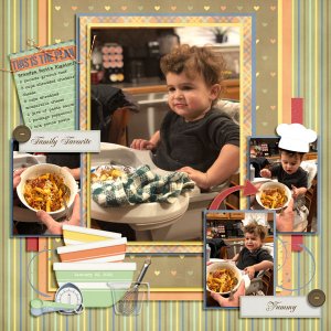 Jaxon eating Grandpa's Rigatoni 1.22.2022