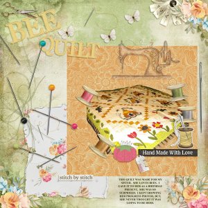 BEE QUILT - WEEK 12 - PROJECT 365 CHALLENGE