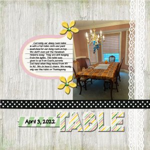 2022-04-03 Dining Room Table
