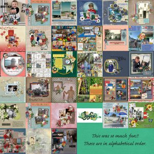 Layouts for the month of March 2022