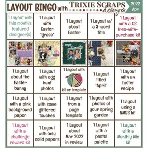 April Layout Bingo Card