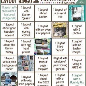 Bingo Card April 2022