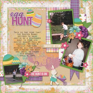 Hoppy Easter- Aimeeh + Blue Heart Scraps