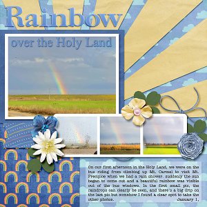 Rainbow Over the Holy Land