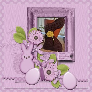 Crocheted Chocolate Bunny