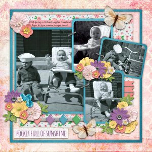 Spring Photo Clusters Template #2-Miss Fish, Pocket Full of Sunshine-Ginger