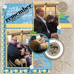 Jaxon + Grandpa at Asbury Church 3.27.22