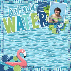 Summer Splash kit and White Space Vol 70 Template Connie Prince
