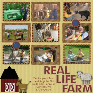 Zach preschool farm trip