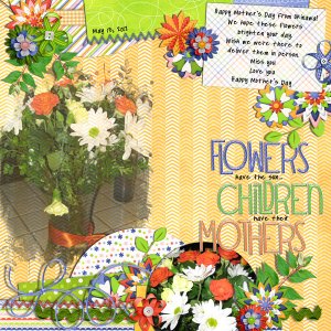 flowers children and mothers