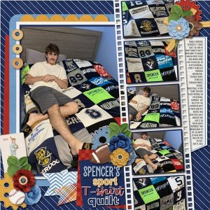 Spencer's T-shirt Quilt