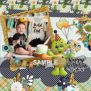 Birthday Bash 4 Boys By Cutie Pie Scraps