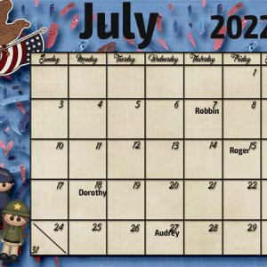 July Calendar