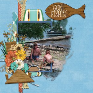 Ready Set Blend 4 Temp #3-Miss Fish, Lake + River Fun-Magical Scraps